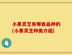 小黑灵芝有哪些品种的(小黑灵芝种类介绍)