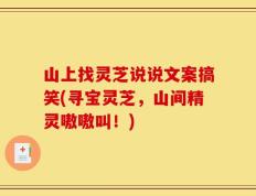 山上找灵芝说说文案搞笑(寻宝灵芝，山间精灵嗷嗷叫！)