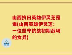 山西抗日英雄伊灵芝是谁(山西英雄伊灵芝：一位坚守抗战初期战场的女兵)