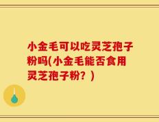 小金毛可以吃灵芝孢子粉吗(小金毛能否食用灵芝孢子粉？)