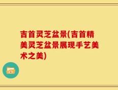 吉首灵芝盆景(吉首精美灵芝盆景展现手艺美术之美)