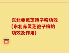 东北赤灵芝孢子粉功效(东北赤灵芝孢子粉的功效及作用)