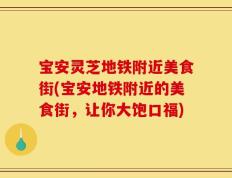 宝安灵芝地铁附近美食街(宝安地铁附近的美食街，让你大饱口福)