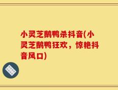 小灵芝鹅鸭杀抖音(小灵芝鹅鸭狂欢，惊艳抖音风口)