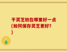 干灵芝放在哪里好一点(如何保存灵芝更好？)