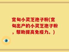 宽甸小灵芝孢子粉(宽甸出产的小灵芝孢子粉，帮助提高免疫力。)
