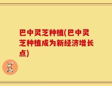 巴中灵芝种植(巴中灵芝种植成为新经济增长点)