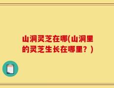 山洞灵芝在哪(山洞里的灵芝生长在哪里？)