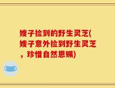 嫂子捡到的野生灵芝(嫂子意外捡到野生灵芝，珍惜自然恩赐)