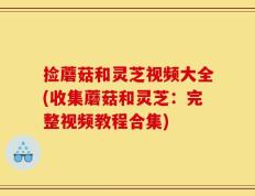 捡蘑菇和灵芝视频大全(收集蘑菇和灵芝：完整视频教程合集)