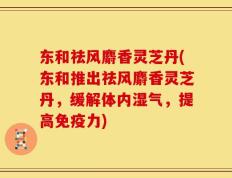 东和祛风麝香灵芝丹(东和推出祛风麝香灵芝丹，缓解体内湿气，提高免疫力)