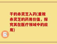 干的赤灵芝入药(重视赤灵芝的药用价值，探究其在医疗领域中的应用)