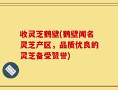 收灵芝鹤壁(鹤壁闻名灵芝产区，品质优良的灵芝备受赞誉)