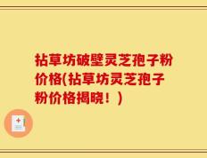 拈草坊破壁灵芝孢子粉价格(拈草坊灵芝孢子粉价格揭晓！)