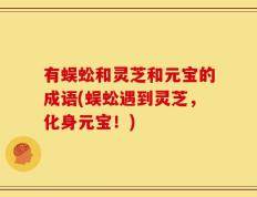 有蜈蚣和灵芝和元宝的成语(蜈蚣遇到灵芝，化身元宝！)