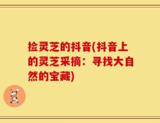 捡灵芝的抖音(抖音上的灵芝采摘：寻找大自然的宝藏)