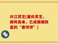 川江灵芝(重庆灵芝，御风而来，已成健康致富的“香饽饽”)