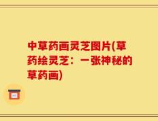 中草药画灵芝图片(草药绘灵芝：一张神秘的草药画)
