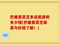 巴塘离灵芝多远距离啊多少钱(巴塘离灵芝距离与价格了解！)