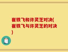 崔铁飞和许灵芝对决(崔铁飞与许灵芝的对决)