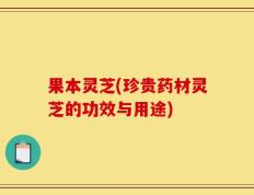 果本灵芝(珍贵药材灵芝的功效与用途)