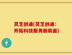 灵芝创通(灵芝创通：开拓科技服务新局面)