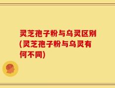 灵芝孢子粉与乌灵区别(灵芝孢子粉与乌灵有何不同)