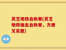 灵芝地铁自助餐(灵芝地铁推出自助餐，方便又实惠)