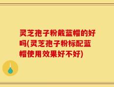 灵芝孢子粉戴蓝帽的好吗(灵芝孢子粉标配蓝帽使用效果好不好)