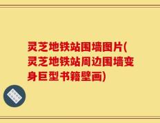灵芝地铁站围墙图片(灵芝地铁站周边围墙变身巨型书籍壁画)