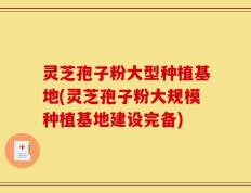 灵芝孢子粉大型种植基地(灵芝孢子粉大规模种植基地建设完备)