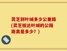 灵芝到叶城多少公里路(灵芝抵达叶城的公路距离是多少？)