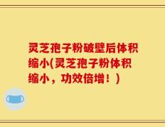 灵芝孢子粉破壁后体积缩小(灵芝孢子粉体积缩小，功效倍增！)