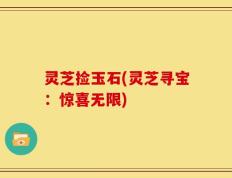 灵芝捡玉石(灵芝寻宝：惊喜无限)