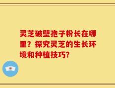 灵芝破壁孢子粉长在哪里？探究灵芝的生长环境和种植技巧？