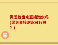 灵芝挖出来直接泡水吗(灵芝直接泡水可行吗？)