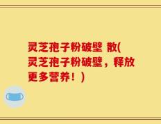 灵芝孢子粉破壁 散(灵芝孢子粉破壁，释放更多营养！)
