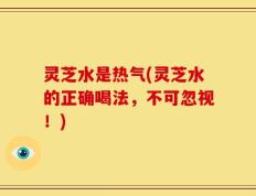 灵芝水是热气(灵芝水的正确喝法，不可忽视！)