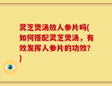 灵芝煲汤放人参片吗(如何搭配灵芝煲汤，有效发挥人参片的功效？)