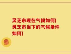 灵芝市现在气候如何(灵芝市当下的气候条件如何)
