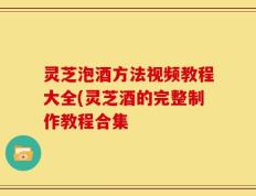 灵芝泡酒方法视频教程大全(灵芝酒的完整制作教程合集