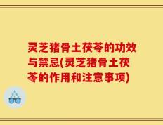 灵芝猪骨土茯苓的功效与禁忌(灵芝猪骨土茯苓的作用和注意事项)
