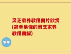 灵芝家养教程图片欣赏(简单易懂的灵芝家养教程图解)