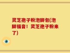 灵芝孢子粉泡脚包(泡脚福音！灵芝孢子粉来了)