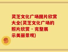 灵芝文化广场图片欣赏大全(灵芝文化广场的照片欣赏 - 完整展示美丽景观)
