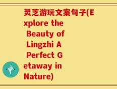 灵芝游玩文案句子(Explore the Beauty of Lingzhi A Perfect Getaway in Nature)