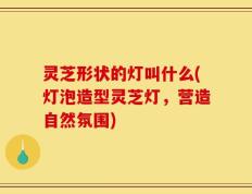 灵芝形状的灯叫什么(灯泡造型灵芝灯，营造自然氛围)