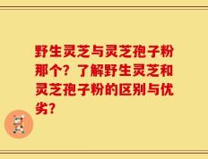 野生灵芝与灵芝孢子粉那个？了解野生灵芝和灵芝孢子粉的区别与优劣？