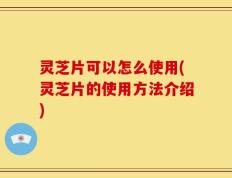 灵芝片可以怎么使用(灵芝片的使用方法介绍)