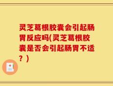 灵芝葛根胶囊会引起肠胃反应吗(灵芝葛根胶囊是否会引起肠胃不适？)
